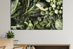 Картина для кухни KIL Art Набор зеленых овощей 122x81 см (1589-1)