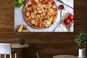 Картина для кухни KIL Art Пицца с помидорами и кабачком 75x50 см (1637-1)