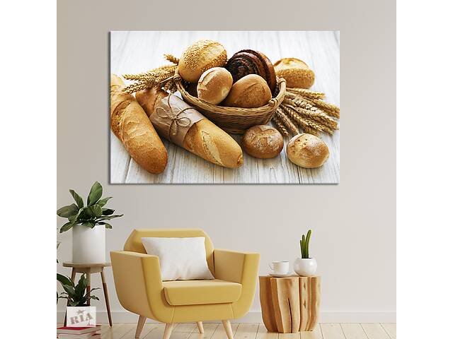 Картина для кухни KIL Art Свежий хлеб и булочки 51x34 см (1534-1)
