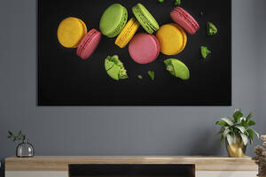 Картина для кухни KIL Art Тонкие разноцветные макаруны 122x81 см (1603-1)