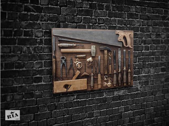 Картина для интерьера KIL Art Рабочие инструменты 80x54 см (434)