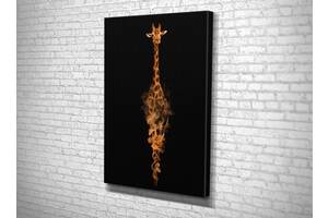 Картина KIL Art для интерьера в гостиную спальню Абстракция жираф 80x54 см (455)