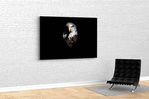 Картина KIL Art для интерьера в гостиную спальню Гордый орёл 80x54 см (562)