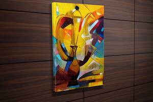 Картина KIL Art для интерьера в гостиную спальню кухню Абстрактная ваза 80x54 см (427
