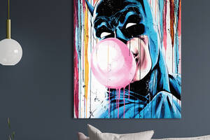 Картина KIL Art для интерьера в гостиную спальню Кино - Бетмен 50x38 см (P0488)