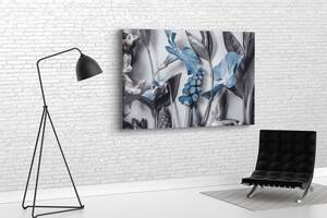 Картина KIL Art для интерьера в гостиную спальню Изысканные цветы 80x54 см (643)