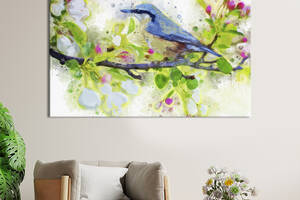 Картина KIL Art Птица на цветущей ветке 122x81 см (1706-1)