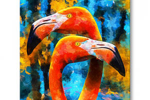 Картина Красочные Фламинго Malevich Store 35x35 см (KV0816)