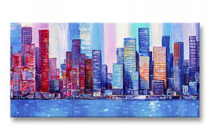 Картина Красочный Мегаполис Malevich Store 40x80 см (K0051)