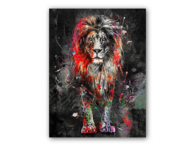 Картина Malevich Store Colorful Lion 75x100 см (P0446)