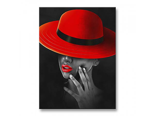 Картина Malevich Store Дама в красной шляпе 30x40 см (P0502)