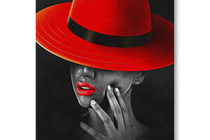 Картина Malevich Store Дама в красной шляпе 45x60 см (P0502)