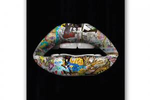 Картина Malevich Store Graffiti Lips 75x100 см (P0460)
