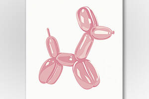 Картка Malevich Store в дитячу кімнату Конячка з кульок 75x100 см (P0494)