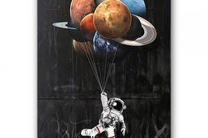 Картина Malevich Store Веселый космонавт 30x40 см (P0472)