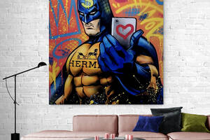 Картина на холсте Batman Hermes HolstPrint RK0133 размер 50 x 70 см