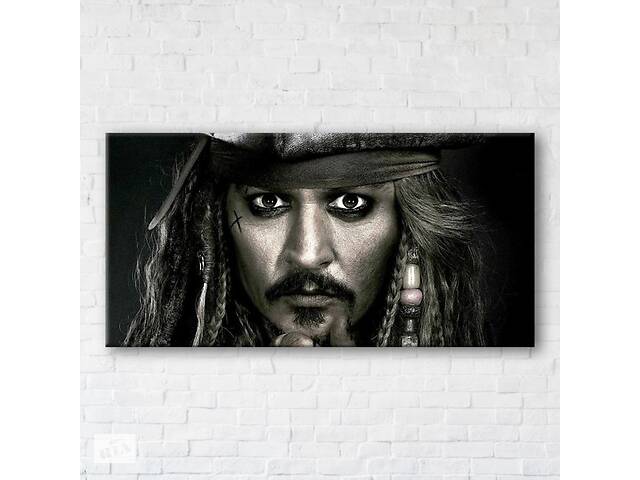 Картина на холсте Captain Jack Sparrow 40x80см SKL89-313407