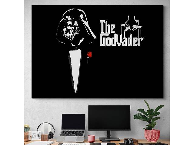 Картина на холсте Дарт Вэйдер Godfather HolstPrint RK0651 размер 60 x 90 см