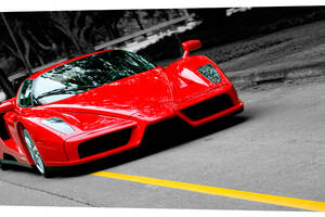 Картина на холсте Декор Карпаты Ferrari 50х100 см (M625)