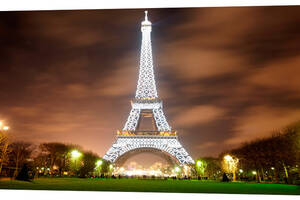 Картина на холсте Декор Карпаты Париж 50х100 см (g152)