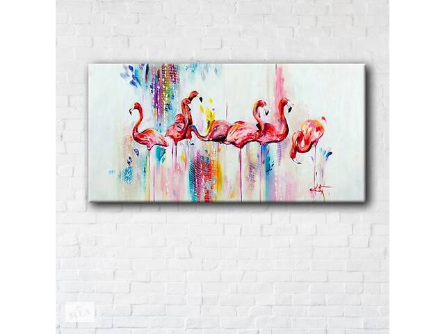 Картина на холсте Flamingo Art 60x120см SKL89-313651