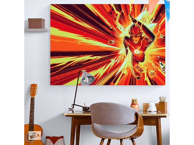 Картина на холсте Флэш Flash HolstPrint RK0768 размер 60 x 90 см