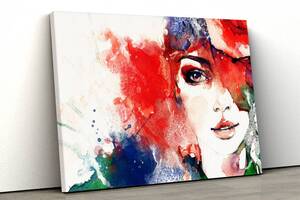 Картина на холсте KIL Art Абстрактная девушка 81x54 см (110)