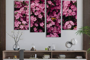 Картина на холсте KIL Art Ароматные розовые флоксы 129x90 см (925-42)