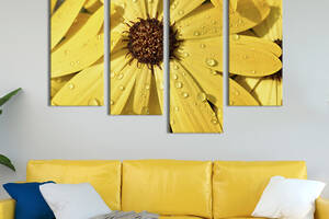 Картина на холсте KIL Art Ароматные жёлтые ромашки 89x56 см (836-42)
