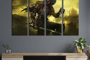 Картина на холсте KIL Art Ashen One из игры Dark Souls III 209x133 см (1437-41)