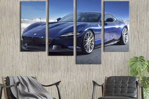 Картина на холсте KIL Art Авто класса люкс Ferrari Roma 129x90 см (1294-42)