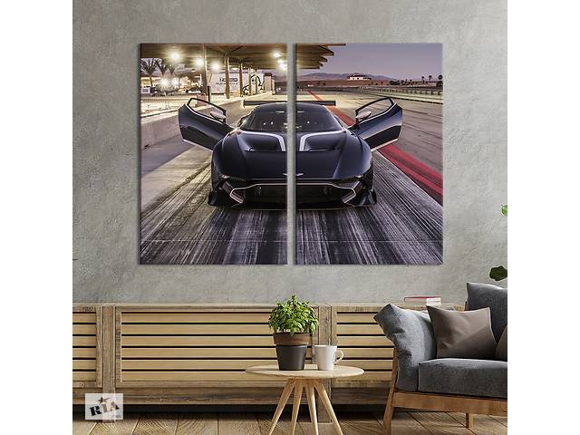 Картина на холсте KIL Art Автомобиль Aston Martin Vulcan 111x81 см (1410-2)