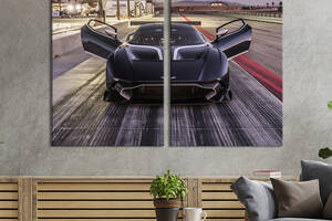 Картина на холсте KIL Art Автомобиль Aston Martin Vulcan 71x51 см (1410-2)