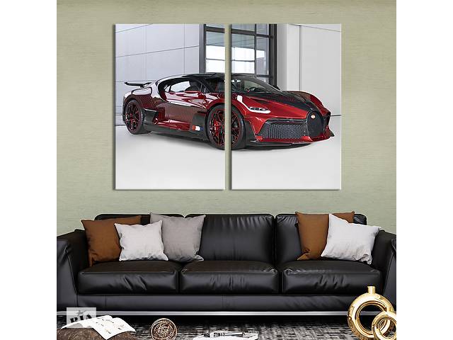 Картина на холсте KIL Art Автомобиль Bugatti Divo 165x122 см (1300-2)
