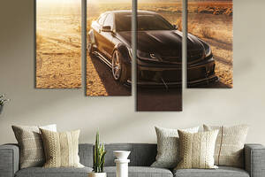 Картина на холсте KIL Art Автомобиль Mercedes-Benz в пустыне 129x90 см (1366-42)