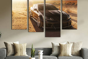 Картина на холсте KIL Art Автомобиль Mercedes-Benz в пустыне 89x56 см (1366-42)