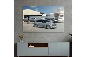 Картина на холсте KIL Art Автомобиль и самолёт 51x34 см (1392-1)