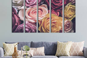 Картина на холсте KIL Art Бесподобные королевские розы 87x50 см (886-51)