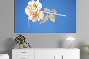 Картина на холсте KIL Art Бежевая роза 75x50 см (801-1)