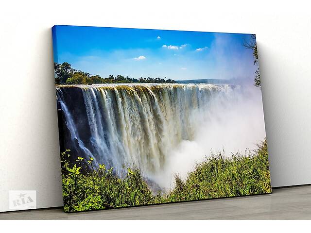 Картина на холсте KIL Art Большой водопад 81x54 см (346)