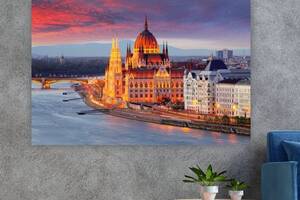 Картина на холсте KIL Art Будапешт 51x34 см (223)