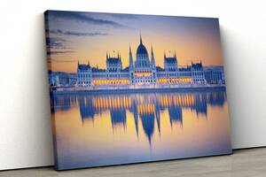 Картина на холсте KIL Art Будапешт вид на Парламент 51x34 см (306)