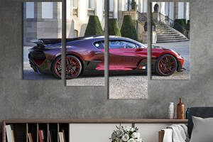 Картина на холсте KIL Art Bugatti Divo с эксклюзивным окрасом 129x90 см (1306-42)