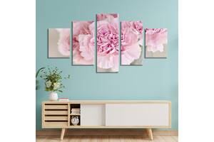Картина на холсте KIL Art Букет розовых пионов 112x54 см (792-52)