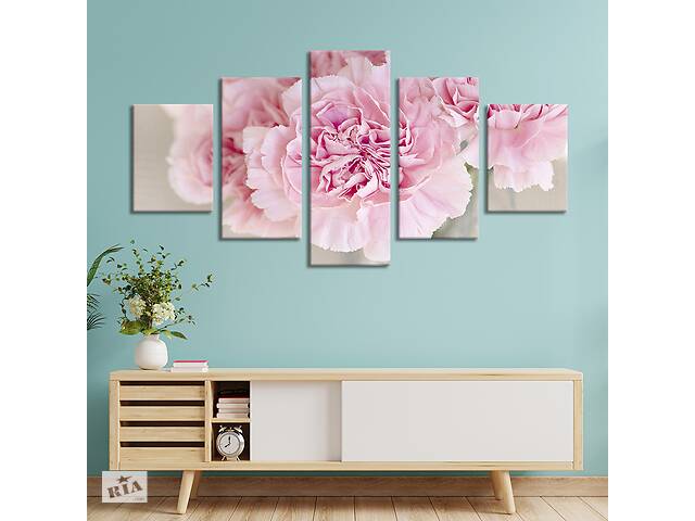 Картина на холсте KIL Art Букет розовых пионов 162x80 см (792-52)