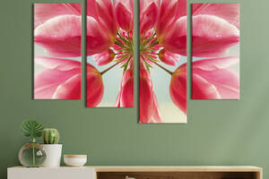 Картина на холсте KIL Art Чудесная розовая лилия 149x106 см (1008-42)