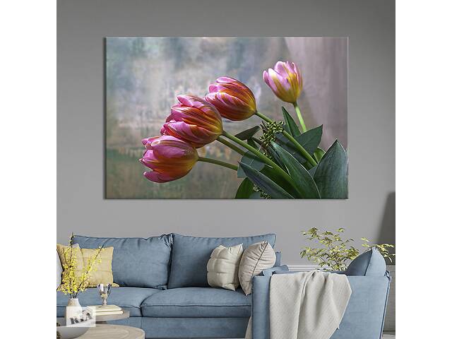 Картина на холсте KIL Art Чудесные тюльпаны 122x81 см (1004-1)
