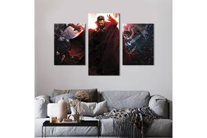 Картина на холсте KIL Art для интерьера в гостиную Benedict Cumberbatch - Doctor Strange 96x60 см (706-32)