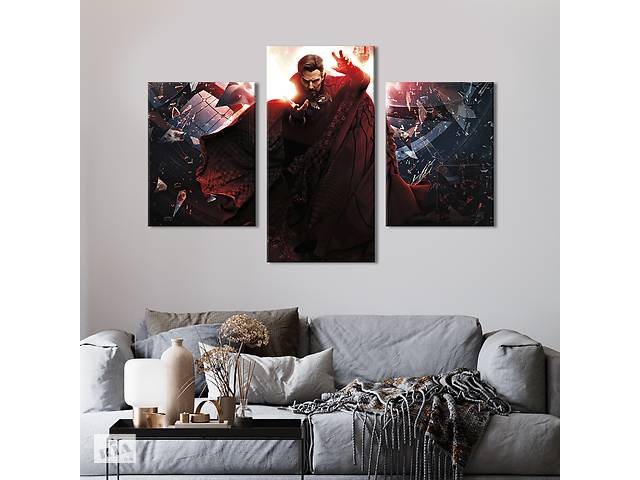 Картина на холсте KIL Art для интерьера в гостиную Benedict Cumberbatch - Doctor Strange 96x60 см (706-32)