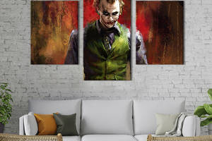 Картина на холсте KIL Art для интерьера в гостиную Культовый злодей Джокер 96x60 см (719-32)